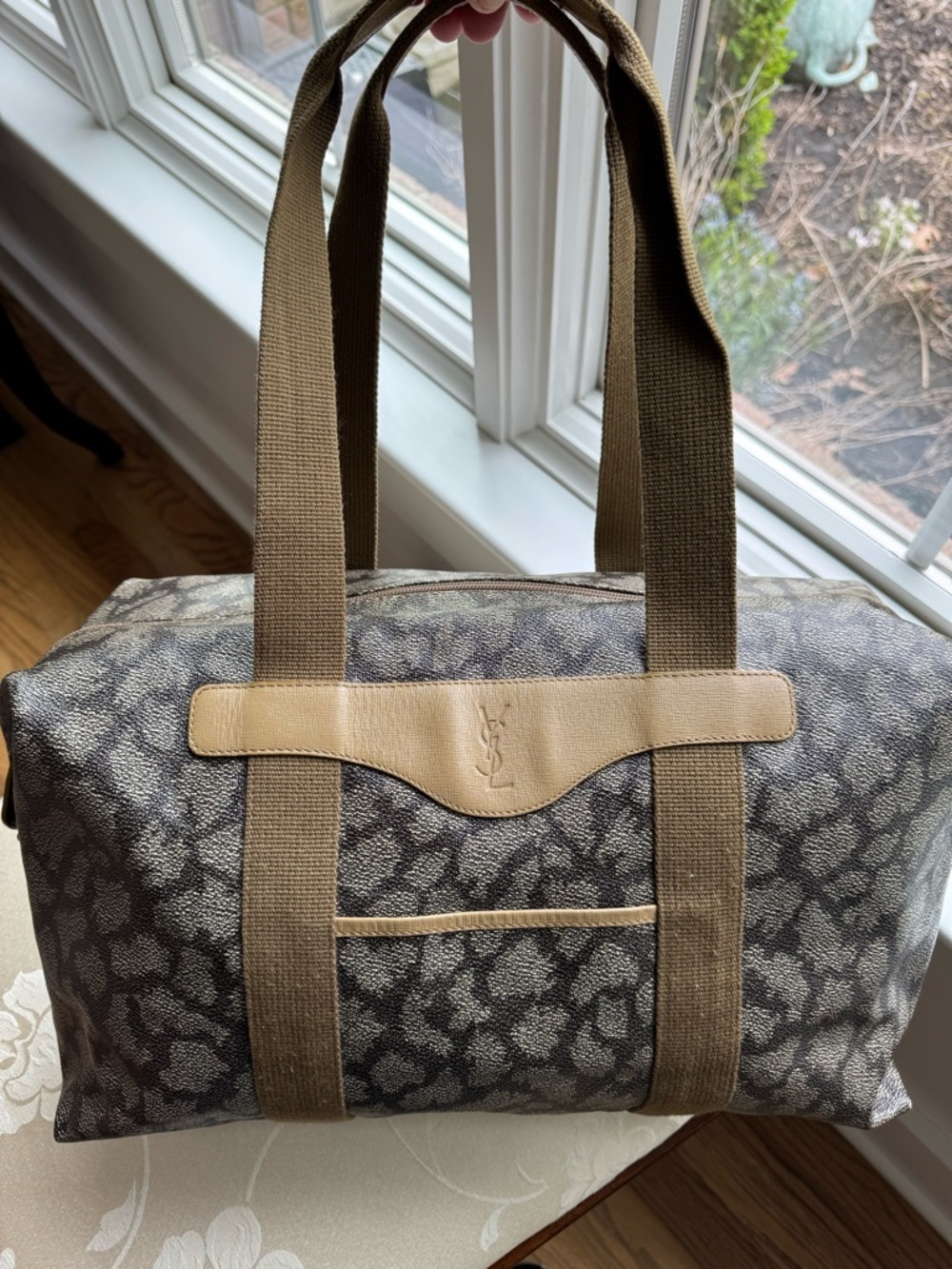 Authentic vintage Yves Saint Laurent (YSL) Boston bag